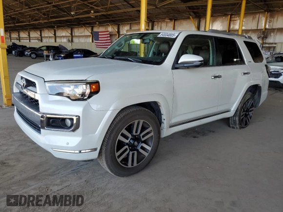 2016 Toyota 4Runner Limited with VIN JTEBU5JRXG5361090, listed as a Copart auction lot 54534805 with 112,918 mi miles and Salvage Title. Bid and sale history available at DreamBid. Image 1.
