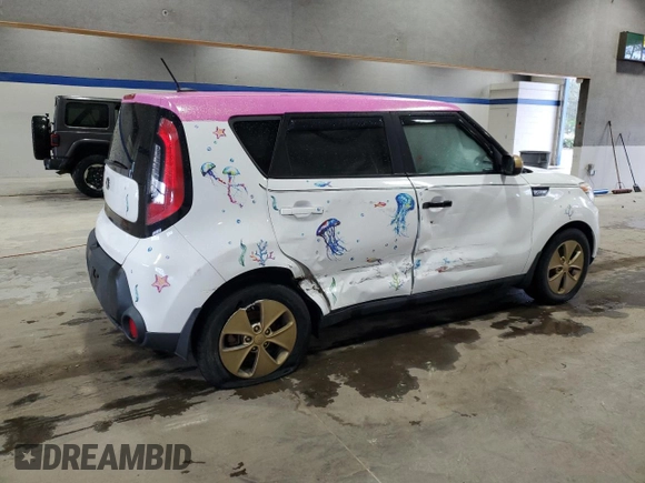 2016 Kia Soul with VIN KNDJN2A27G7243825, listed as a Copart auction lot 52313885 with 165,405 mi miles and Clean Title. Bid and sale history available at carsss.com. Image 3.