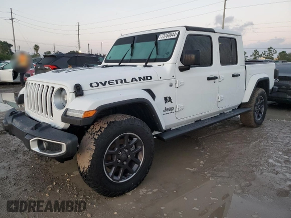2023 Jeep Gladiator Overland with VIN 1C6JJTFM6PL547321, listed as a Copart auction lot 73760644 with Not provided miles and Salvage title. Bid and sale history available at DreamBid. Image 1.