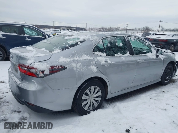 2022 Toyota Camry Hybrid LE with VIN 4T1C31AK2NU577196, listed as a IAAI auction lot 41168787 with 192,109 mi miles. Bid and sale history available at carsss.com. Image 4.