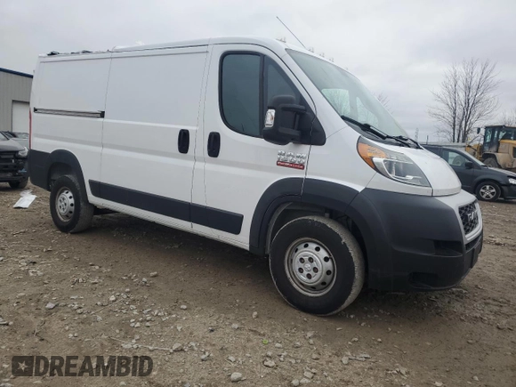 2020 Ram ProMaster Cargo with VIN 3C6TRVAGXLE105580, listed as a Copart auction lot 86337274 with 74,676 mi miles and Salvage Title. Bid and sale history available at DreamBid. Image 4.