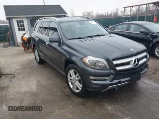 2015 Mercedes-Benz GL-Class GL 450 with VIN 4JGDF6EE7FA516507, listed as a IAAI auction lot 41543310 with 186,164 mi miles. Bid and sale history available at carsss.com. Image 1.