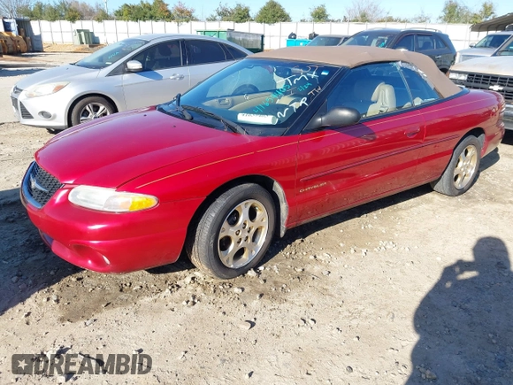 1999 Chrysler Sebring JXi z VIN 3C3EL55H8XT610514, wystawiony jako IAAI lot #41659405 z przebiegiem 122 295 mil mil oraz . Historia ofert i sprzedaży dostępna na DreamBid. Obrazek 2.