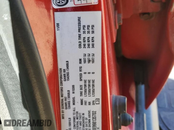 2009 Hummer H3 SUV with VIN 5GTEN13E998135702, listed as a Copart auction lot 68387524 with 129,541 mi miles and Salvage Title. Bid and sale history available at carsss.com. Image 12.