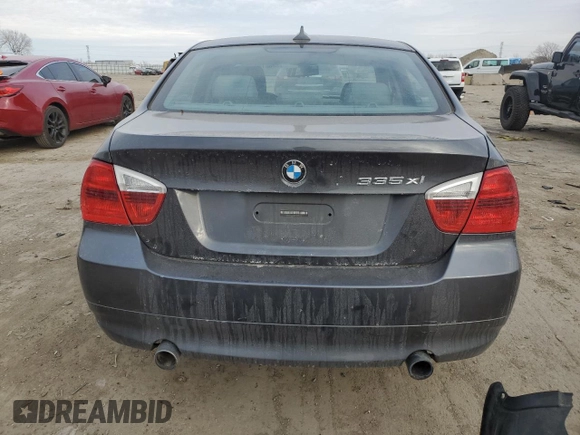 2007 BMW 3 Series 335xi with VIN WBAVD53557A006134, listed as a Copart auction lot 88681235 with 59,840 mi miles and Salvage Title. Bid and sale history available at carsss.com. Image 6.