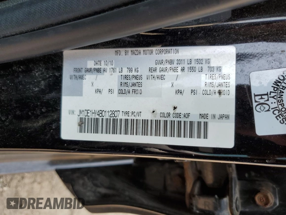 2011 Mazda 2 Sport z VIN JM1DE1HY4B0112807, wystawiony jako Copart lot #59209795 z przebiegiem 192 850 mil mil oraz Czysty tytuł • Clean title. Historia ofert i sprzedaży dostępna na DreamBid. Obrazek 12.