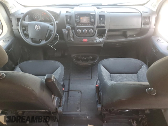 2021 Ram ProMaster Cargo with VIN 3C6LRVBG2ME584044, listed as a Copart auction lot 47633125 with 33,302 mi miles and Salvage Title. Bid and sale history available at carsss.com. Image 8.