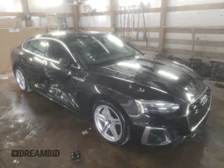 2022 Audi A5 Sportback S line Premium with VIN WAUDACF5XNA021536, listed as a Copart auction lot 82031654 with 52,676 mi miles and Salvage Title. Bid and sale history available at carsss.com. Image 4.
