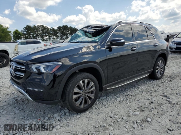 2022 Mercedes-Benz GLE 350 with VIN 4JGFB4JB9NA654259, listed as a Copart auction lot 56481405 with 21,142 mi miles and Salvage title. Bid and sale history available at DreamBid. Image 1.