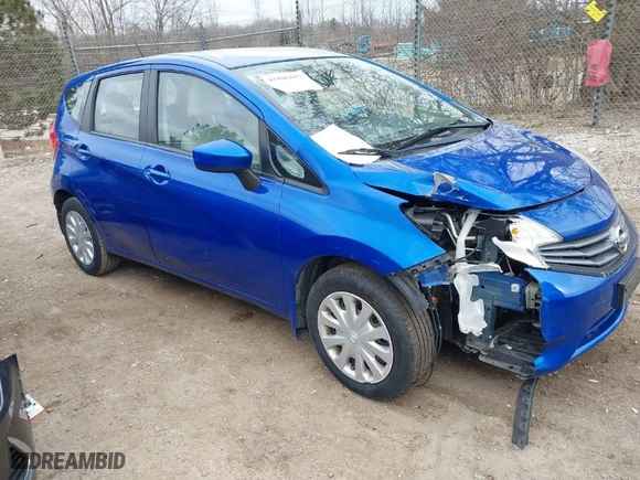 2015 Nissan Versa Note S with VIN 3N1CE2CP1FL358550, listed as a IAAI auction lot 41506557 with 61,845 mi miles. Bid and sale history available at carsss.com. Image 1.