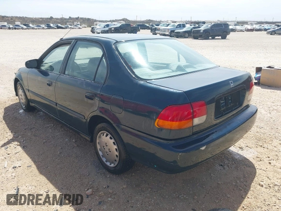 1997 Honda Civic DX with VIN 2HGEJ6623VH528179, listed as a IAAI auction lot 41756380 with 155,741 mi miles. Bid and sale history available at carsss.com. Image 3.