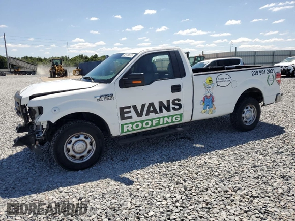 2013 Ford F-150 XL with VIN 1FTMF1CMXDKE46073, listed as a Copart auction lot 52419675 with 99,475 mi miles and Salvage Title. Bid and sale history available at carsss.com. Image 1.