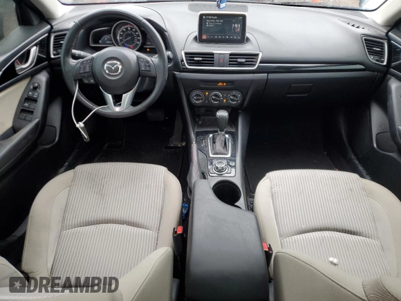 2016 Mazda 3 i Touring with VIN 3MZBM1V75GM280107, listed as a Copart auction lot 53711545 with 58,032 mi miles and Salvage Title. Bid and sale history available at DreamBid. Image 8.