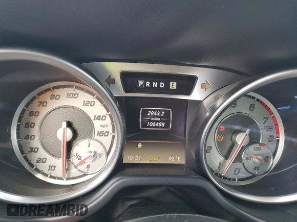 2013 Mercedes-Benz SL 550 with VIN WDDJK7DA6DF001818, listed as a Copart auction lot 62815955 with 106,488 mi miles and Salvage title. Bid and sale history available at DreamBid. Image 9.