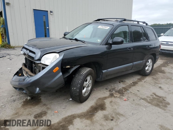 2005 Hyundai Santa Fe GLS with VIN KM8SC13D45U904384, listed as a Copart auction lot 72940944 with 176,282 mi miles and Salvage Title. Bid and sale history available at carsss.com. Image 1.