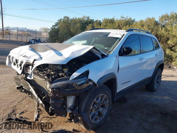 2022 Jeep Cherokee Trailhawk with VIN 1C4PJMBX7ND508415, listed as a IAAI auction lot 41410629 with 30,814 mi miles. Bid and sale history available at carsss.com. Image 6.