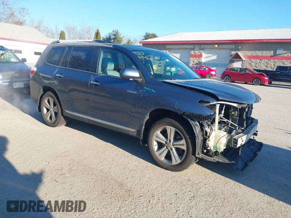 2013 Toyota Highlander Limited with VIN 5TDDK3EH5DS189890, listed as a IAAI auction lot 41101446 with 136,648 mi miles and . Bid and sale history available at DreamBid. Image 1.