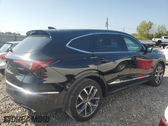 2023 Acura MDX w/Technology Package with VIN 5J8YD9H46PL006981, listed as a Copart auction lot 71974324 with 15,402 mi miles and Salvage Title. Bid and sale history available at carsss.com. Image 3.
