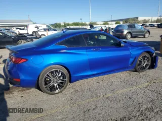 2018 Infiniti Q60 Sport with VIN JN1EV7EL5JM391193, listed as a Copart auction lot 56533725 with 77,368 mi miles and Salvage title. Bid and sale history available at DreamBid. Image 3.