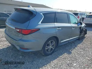 2019 Infiniti QX60 LUXE with VIN 5N1DL0MNXKC569949, listed as a IAAI auction lot 40704078 with 117,592 mi miles. Bid and sale history available at carsss.com. Image 4.