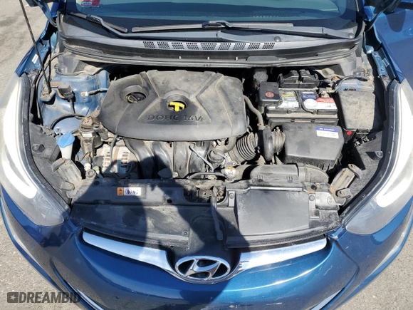 2014 Hyundai Elantra SE with VIN KMHDH4AE0EU053966, listed as a Copart auction lot 47982645 with 104,330 mi miles and Salvage Title. Bid and sale history available at carsss.com. Image 11.