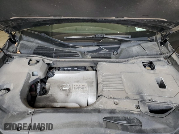 2012 Lexus RX 450h with VIN JTJBC1BAXC2432788, listed as a Copart auction lot 58899685 with Not provided miles and Salvage title. Bid and sale history available at DreamBid. Image 12.