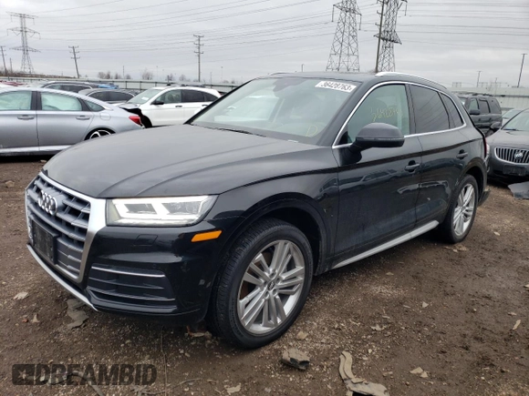 2019 Audi Q5 Premium Plus with VIN WA1BNAFY9K2079103, listed as a Copart auction lot 36428763 with 16,957 mi miles. Bid and sale history available at carsss.com. Image 1.