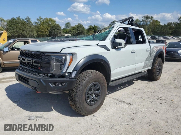 2023 Ford F-150 Raptor with VIN 1FTFW1RJ9PFC84228, listed as a Copart auction lot 70593464 with Not Provided miles and Salvage Title. Bid and sale history available at DreamBid. Image 1.