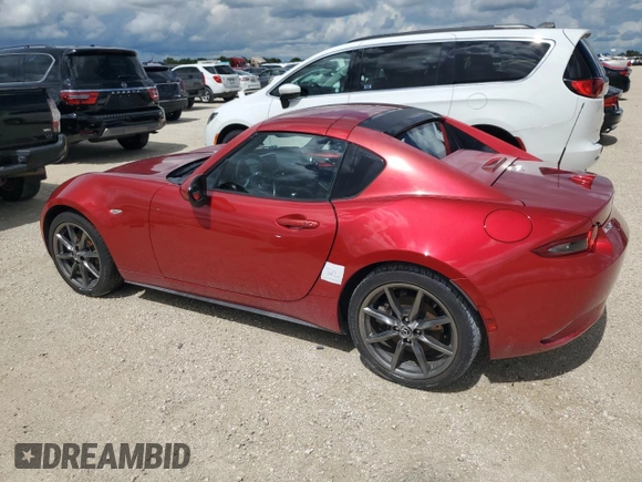2017 Mazda MX-5 Miata RF Grand Touring with VIN JM1NDAM71H0106167, listed as a Copart auction lot 74099534 with 0 mi miles and Non Repairable. Bid and sale history available at carsss.com. Image 2.