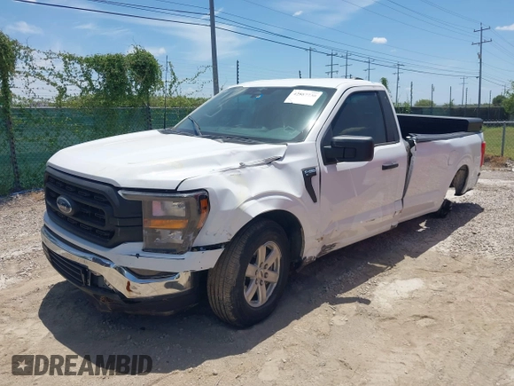 2023 Ford F-150 XL with VIN 1FTMF1CB6PKE64993, listed as a IAAI auction lot 42887730 with 41,376 mi miles and . Bid and sale history available at DreamBid. Image 2.