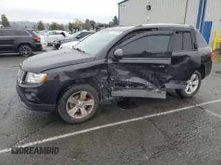 2012 Jeep Compass Latitude with VIN 1C4NJCEB2CD677210, listed as a Copart auction lot 43363575 with 144,810 mi miles and Salvage Title. Bid and sale history available at carsss.com. Image 1.