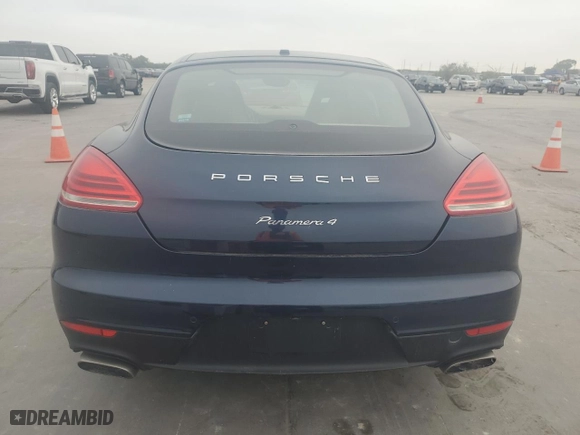 2014 Porsche Panamera with VIN WP0AA2A70EL005200, listed as a Copart auction lot 79413054 with 54,077 mi miles and Salvage Title. Bid and sale history available at carsss.com. Image 6.