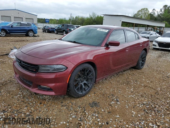 2018 Dodge Charger SXT Plus with VIN 2C3CDXHG8JH203439, listed as a Copart auction lot 43876725 with Not Provided miles and Salvage Title. Bid and sale history available at carsss.com. Image 1.
