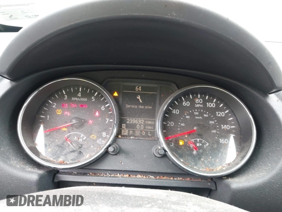 2013 Nissan Rogue S with VIN JN8AS5MV6DW628699, listed as a IAAI auction lot 42238159 with 239,632 mi miles and . Bid and sale history available at DreamBid. Image 7.