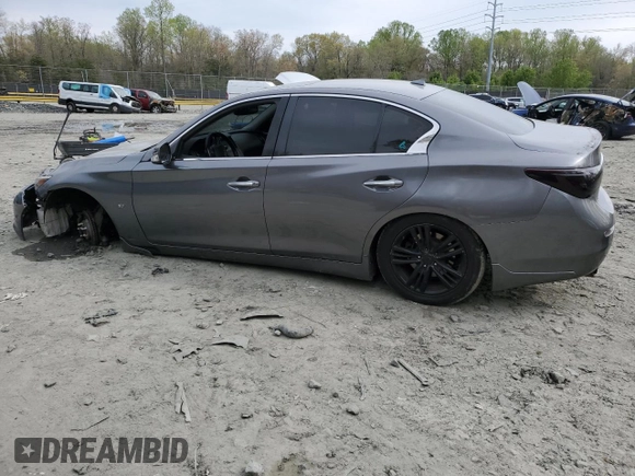2014 Infiniti Q50 Premium with VIN JN1BV7AP2EM674992, listed as a Copart auction lot 52479915 with 220,813 mi miles and Salvage Title. Bid and sale history available at carsss.com. Image 2.