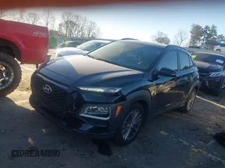 2021 Hyundai Kona SEL with VIN KM8K22AA6MU629536, listed as a IAAI auction lot 41641170 with 109,410 mi miles. Bid and sale history available at carsss.com. Image 2.