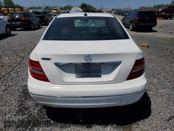 2014 Mercedes-Benz C 250 Sport with VIN WDDGF4HB1EG254153, listed as a Copart auction lot 62057195 with 94,752 mi miles and Salvage title. Bid and sale history available at DreamBid. Image 6.
