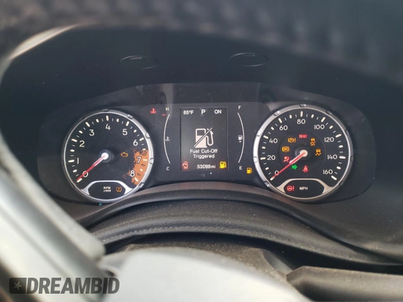 2015 Jeep Renegade Latitude with VIN ZACCJABT1FPB34509, listed as a Copart auction lot 52990165 with 53,098 mi miles and Salvage Title. Bid and sale history available at DreamBid. Image 9.