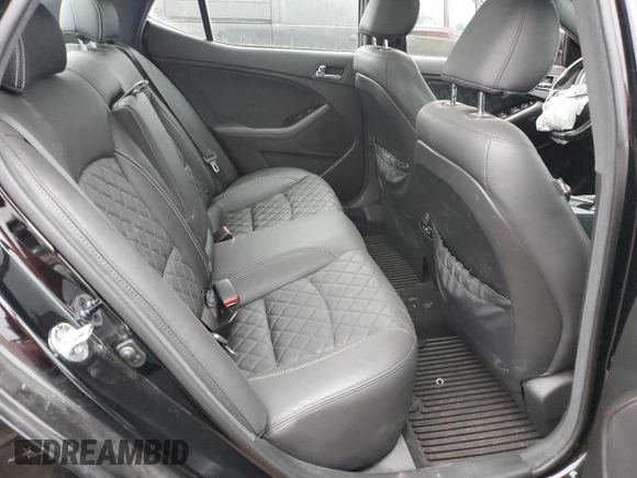 2015 Kia Optima SX Turbo with VIN 5XXGR4A65FG380121, listed as a Copart auction lot 42238975 with 127,583 mi miles and Salvage Title. Bid and sale history available at carsss.com. Image 10.