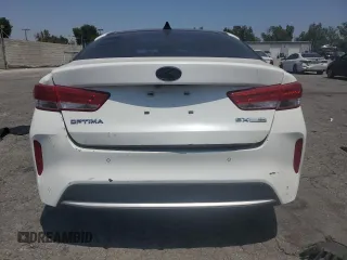 2018 Kia Optima EX z VIN KNAGU4LE1J5020759, wystawiony jako Copart lot #57130805 z przebiegiem Nie podano mil oraz Czysty tytuł • Clean title. Historia ofert i sprzedaży dostępna na DreamBid. Obrazek 6.