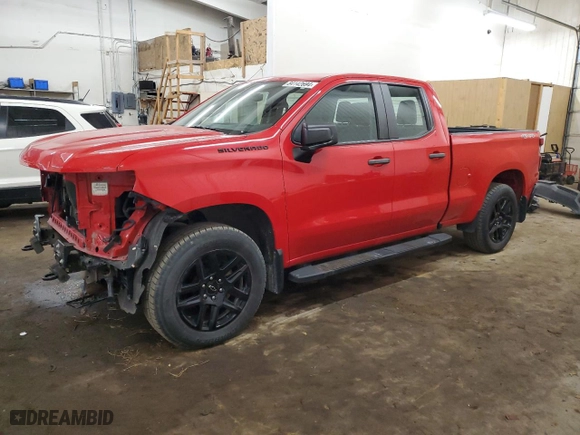2019 Chevrolet Silverado 1500 Work Truck with VIN 1GCRYAEFXKZ345098, listed as a Copart auction lot 84142694 with 56,705 mi miles and Salvage Title. Bid and sale history available at carsss.com. Image 1.