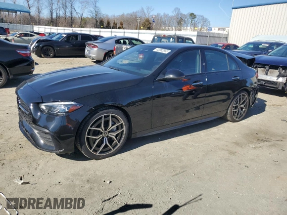 2023 Mercedes-Benz C 300 with VIN W1KAF4GB7PR145520, listed as a Copart auction lot 42082655 with 37,008 mi miles and Salvage title. Bid and sale history available at DreamBid. Image 1.