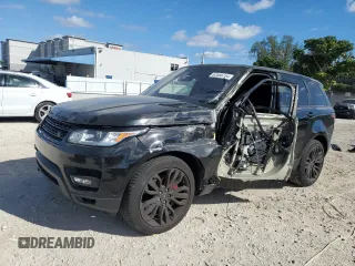 2017 Land Rover Range Rover Sport with VIN SALWR2FE8HA142075, listed as a Copart auction lot 82588754 with 74,299 mi miles and Salvage Title. Bid and sale history available at DreamBid. Image 1.