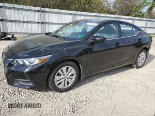 2022 Nissan Sentra S with VIN 3N1AB8BV2NY204871, listed as a Copart auction lot 53264705 with 25,446 mi miles and Salvage Title. Bid and sale history available at carsss.com. Image 1.