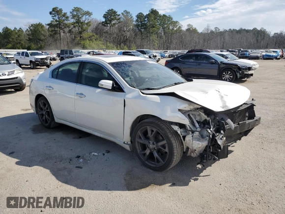 2014 Nissan Maxima SV with VIN 1N4AA5AP6EC496816, listed as a Copart auction lot 46168415 with 157,843 mi miles and Salvage title. Bid and sale history available at DreamBid. Image 4.