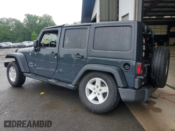 2017 Jeep Wrangler Unlimited Sport with VIN 1C4BJWDG6HL743322, listed as a Copart auction lot 61100045 with 135,959 mi miles and Salvage title. Bid and sale history available at DreamBid. Image 2.