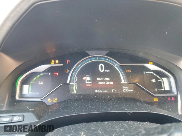 2018 Honda Clarity with VIN JHMZC5F17JC005285, listed as a Copart auction lot 50688495 with 56,521 mi miles and Salvage Title. Bid and sale history available at DreamBid. Image 9.