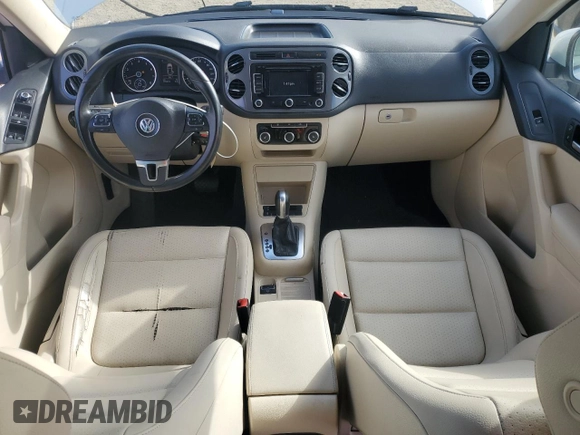 2012 Volkswagen Tiguan SE with VIN WVGAV7AX6CW555896, listed as a Copart auction lot 46454225 with 150,633 mi miles and Salvage Title. Bid and sale history available at DreamBid. Image 8.