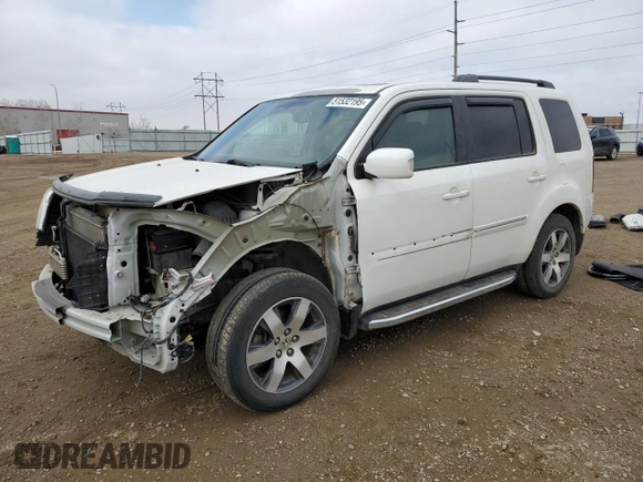 2013 Honda Pilot Touring with VIN 5FNYF4H9XDB035812, listed as a Copart auction lot 51532195 with 84,923 mi miles and Salvage Title. Bid and sale history available at DreamBid. Image 1.