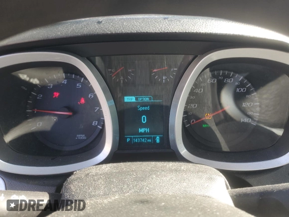 2017 Chevrolet Equinox LS with VIN 2GNALBEK1H1524489, listed as a Copart auction lot 46177015 with 143,742 mi miles and Salvage Title. Bid and sale history available at carsss.com. Image 9.